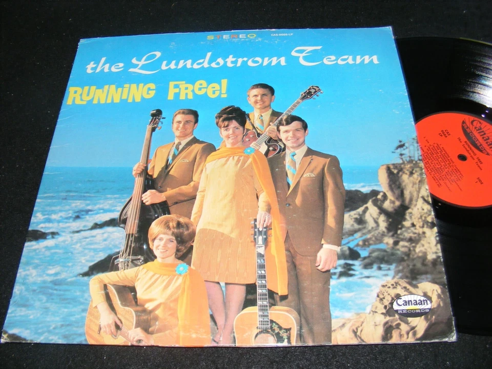 Wild Cover STRANGE Christian LP THE LUNDSTROM TEAM S Dakota Running Free Canaan  - Image 1 of 1