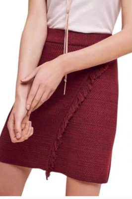 Falda Suéter Maeve Flecos Arnhem Mujer Mediana Borgoña Foto 1 de 4