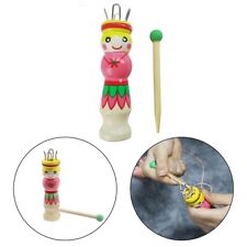 Hands On Wooden Knitted Doll Craft Kit for Improving Motor Skills in For Kids