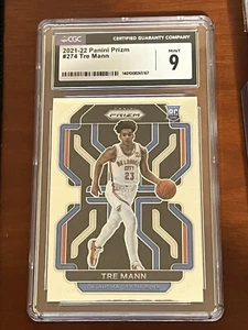 Tre Mann Rookie (Graded CGC Mint 9) 2021-22 Panini Prizm #274 - Picture 1 of 2