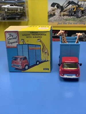 ВИНТАЖНЫЙ ЦИРКОВОЙ ТРАНСПОРТЕР ЖИРАФОВ CORGI-BEDFORD CHIPPERFIELDS NO 503 - Изображение 1 из 4