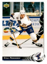1992-93 Upper Deck Vitali Prokhorov Rookie St. Louis Blues #486