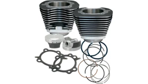 Kit de cilindro/pistón S&S Cycle Big Bore negro 1996-2006 doble leva con juntas basculantes - Imagen 1 de 2