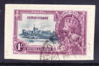 Gold Coast George V 1935 Sg116 1/-  Fine Used On Piece. Catalogue £40