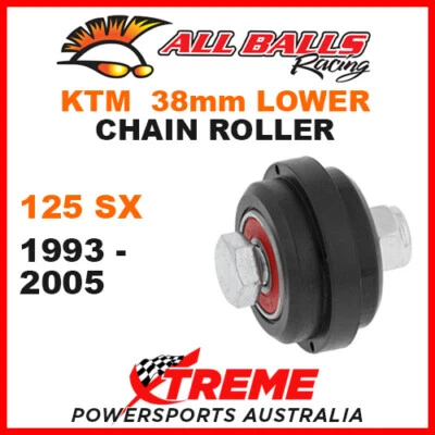 79-5003 KTM 125SX 125 SX 1993-2005 38mm MX Lower Chain Roller Kit Dirt Bike - Image 1 of 2