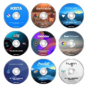 PRO PHOTOGRAPHY & ANIMATION SOFTWARE - 9 PROGRAMS Photo Edit, Draw PC BUNDLE CD - Picture 1 of 13