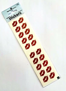 Kiss Lips Stickers Papercraft Planner Supply Valentine"s Day Love Envelope Seal - Picture 1 of 2
