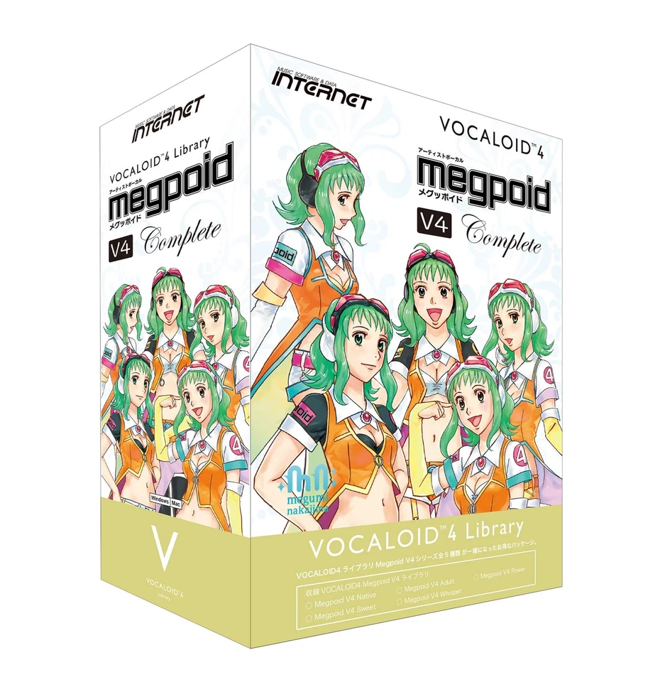 Internet VOCALOID 4 Library Megpoid V4 Complete New - Image 1 of 1