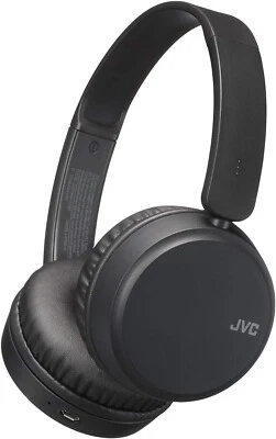 JVC HA-S35BT Wireless Bluetooth On-Ear Deep Bass Headphones - Black - Image 1 of 4