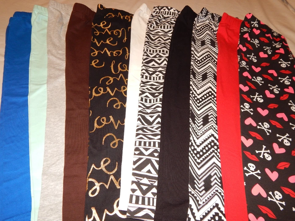 Womens Leggings Juniors Size S 3/5 M 7/9 L 11/13 Seamless Capri Pants Knickers - Image 1 of 4