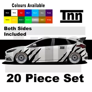 For Ford Focus Fiesta Escort ST RS Tiger Stripes Decals Stickers Vinyls Graphics - Picture 1 of 6