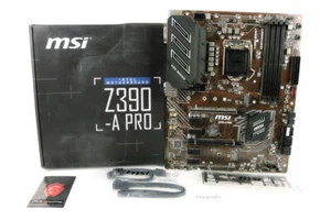 MSI Z390-A Pro LGA1151 Intel Motherboard - Comp w/ Box + All Accs | Fast Ship... - Picture 1 of 3