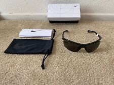 Womens Nike Tailwind 12 Black Sunglasses Semi Rimless Flying Lens EV1128-001 New
