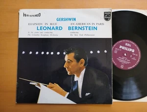 SABL 160 Bernstein Gershwin Rhapsody in Blue etc Philips Plum Hi-Fi Stereo - Picture 1 of 5