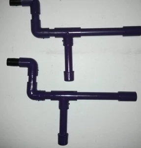 Purple Improved! Mini Marshmallow PVC Blow Guns Set of 2 Shooters Mini Mallows  - Picture 1 of 3