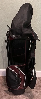 Nitro Kids Youth 4-Way Golf Stand Bag With Dual Carry Strap Red Black White 22” - Image 1 of 4