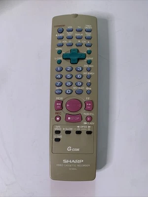 Genuine Sharp G1196AJ Remote Control For Sharp VCR Player - Image 1 of 2