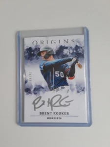 2021 CHRONICLES BRENT ROOKER ORIGINS AUTOGRAPH SILVER SP#26/49-A'S SLUGGER - Picture 1 of 1