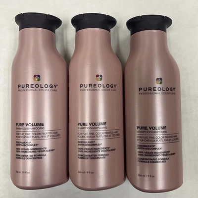 3 PACK PUREOLOGY PROFESSIONAL COLOR CARE PURE VOLUME SHAMPOO, 9.0 OZ. - Image 1 of 3