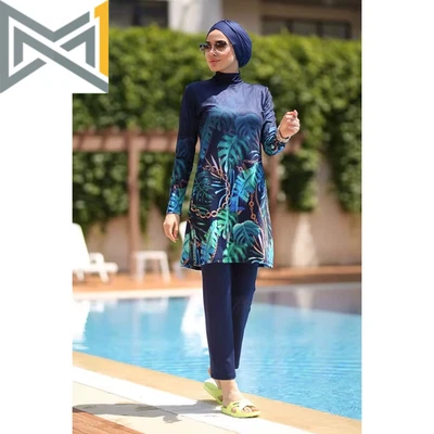 Burkini Cover Ups for Women Muslim Swimwear Modest plus Size Swimsuit Swimming S - Bild 1 von 4