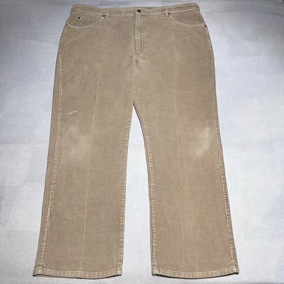 Pantalones de pana vintage LL Bean marrón para hombre 40x30** pierna recta hechos en EE. UU. Unión Foto 1 de 4