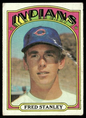 1972 Topps Fred Stanley (Ink On Back) RC Cleveland Indians #59 - Image 1 of 2