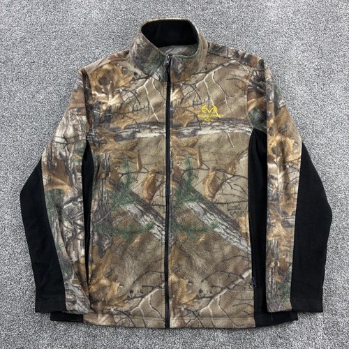 VETEMENTS Realtree giacca pile mimetico uomo grande full zip mimetica cappotto caccia outdoor