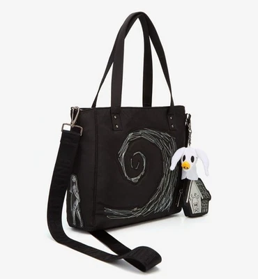 NEW Disney The Nightmare Before Christmas Spiral Hill Tote Bag & Zero Coin Purse - Image 1 of 4