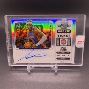 Holo! 🚨2022-23 Panini Contenders Jalen Duren RC Rookie Ticket On Card Auto - Bild 1 von 2