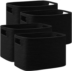 4 Pack Shelf Baskets, Larger Woven Storage Baskets for Organizing(14.5''L x 9... - Picture 1 of 7