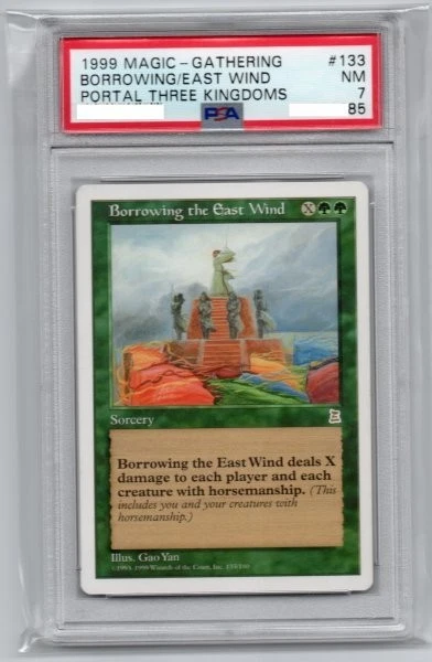 Borrowing the East Wind PTK Green R MTG Portal Romance of the Three PSA Verified - Image 1 of 1