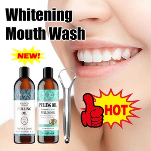 Ölziehen mit Kokosöl & Pfefferminzöl -für Mundpflege Mundspülung Neu - Bild 1 von 20