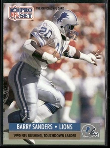1991 Pro Set Barry Sanders Detroit Lions #10 - Picture 1 of 2