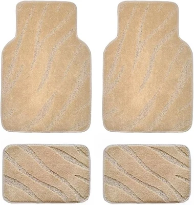 New Universal Car Floor Mats Nano Velvet Star Carpet Auto Liners Foot Pads Set - Image 1 of 4