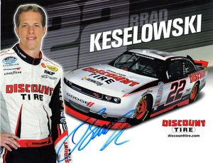 Brad Keselowski NASCAR Signed Autographed Auto 8.5x11 HERO Card Photo 2012 - Picture 1 of 2