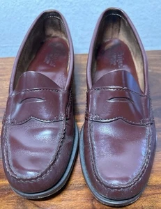 Bass Weejuns Katharine Damen-Penny-Loafer burgunderrot Leder 8 M - Bild 1 von 16