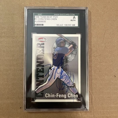 1999 TEAM BEST POY #3 Chin-Feng Chen SGC Authentic Autograph - Image 1 of 2