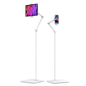 Tablet Bodenständer, Verstellbar Universal 360 Grad Drehbar Aluminium Tablet... - Bild 1 von 7