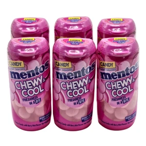 Mentos Chewy Candy Cool Berry Mint Flavor Fresh Breath Gummy Sweets Party 36g x6 - Picture 1 of 8