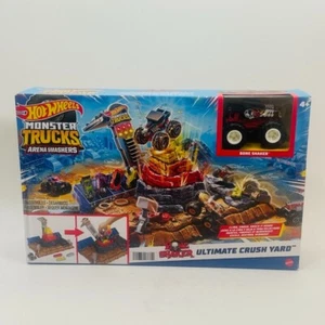 Hot Wheels Monster Trucks Arena Smashers BONE SHAKER Ultimate Crush Yard Playset - Picture 1 of 7