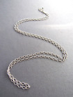 VINTAGE PAOLO ROMEO ITALY STERLING TWIST CHAIN LINK NECKLACE