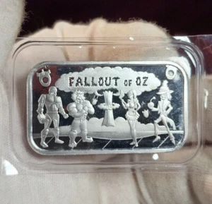 Fallout of Oz PEM Wizard of Oz 1oz Silver Proof Bar .999 Twisted Tales Series - Picture 1 of 3