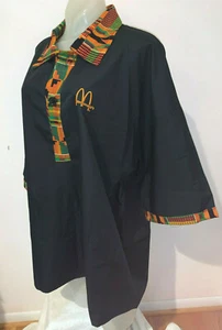 McDonalds einzigartiges ausgefallenes Hemd im Ethno-Stil - neu - Größe Ex. Große  - Bild 1 von 11