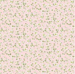 Timeless Treasures Berry Sweet Pink Strawberry Blossom Cotton Fabric by the Yard - Picture 1 of 4