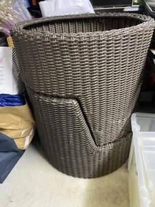 4 Poltrone + tavolo da esterno rattan - Foto 1 di 2