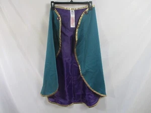 Frozen Anna Cape 7-8 Costume Halloween Disney Green Purple Gold Polyester - Picture 1 of 10