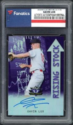 GAVIN LUX Autographed Los Angeles Dodgers Leaf Trading Card LE 1/15 - Image 1 of 2