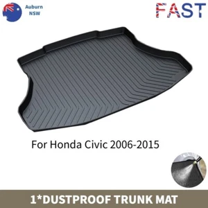 All Weather Boot Liner Mat Cargo Mat TPE Dustproof Mat For Honda Civic 2006-2015 - Picture 1 of 14