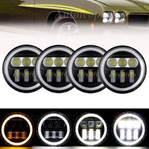 4x 5.75" Faro LED 5-3/4" Alto/Bajo Haz DRL Giro Para Chevelle/Firebird/Corvette - Imagen 1 de 12