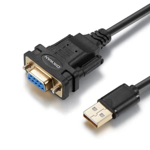 USB to RS232 Adapter with FTDI Chipset 6.6Ft USB 2.0 Male to RS232 Fem... - Picture 1 of 12